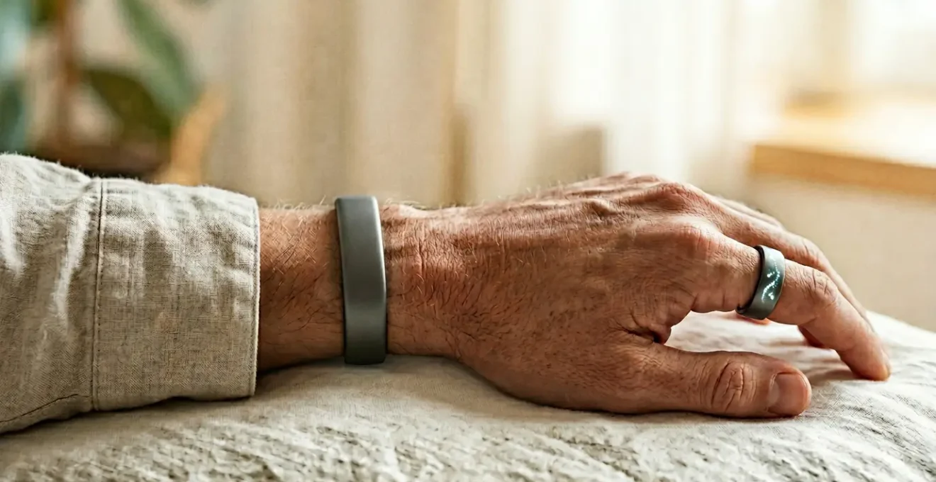 Heart rate variability monitoring through wearable technology showing nervous system balance