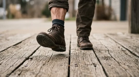 A visual metaphor representing the concept of an outdated neural body map causing balance disruption and falls