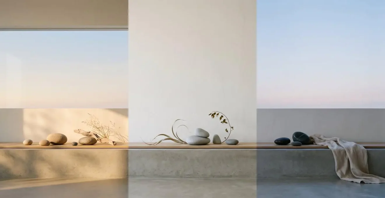 Natural progression of light from morning to evening symbolizing energy flow throughout the day