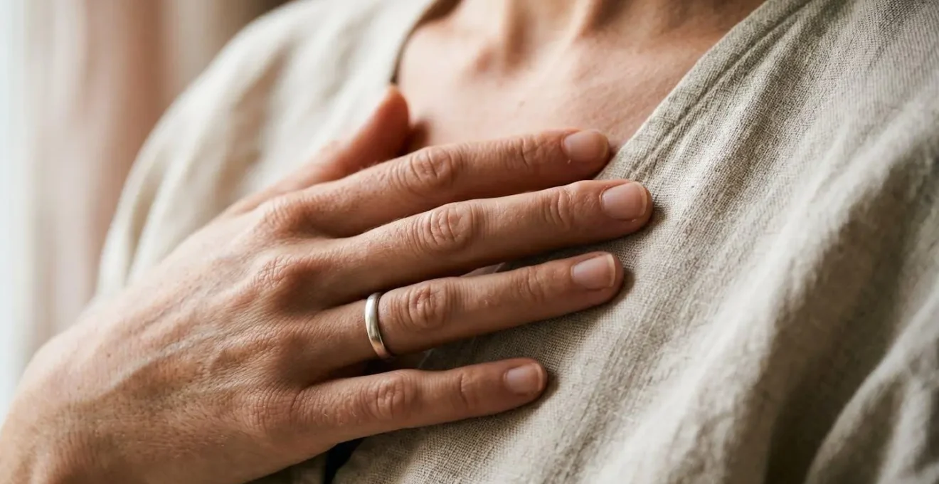 Close-up exploration of internal body sensations and interoceptive awareness